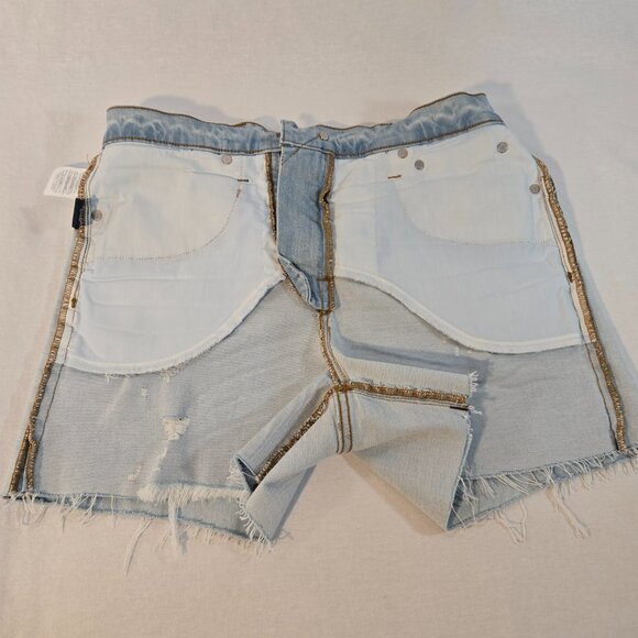 MADEWELL Festival Stretchy Distressed Hi-Rise Raw Hem Short Size 28 New NO Tags! - Picture 6 of 16